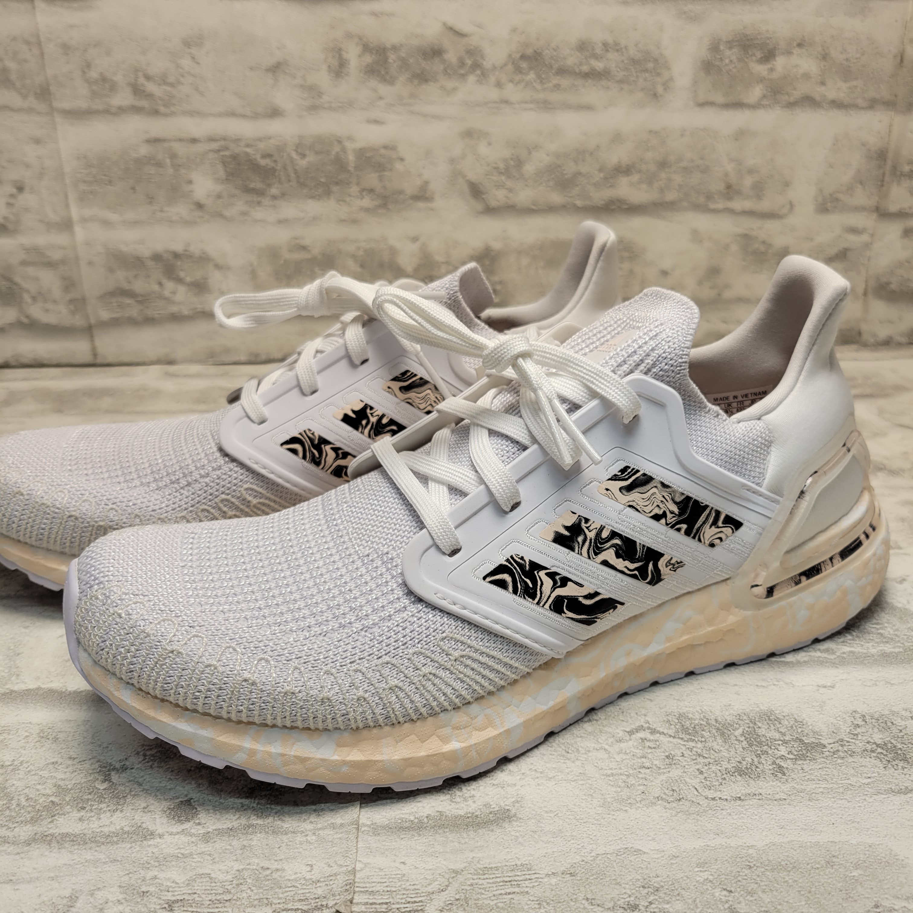 adidas Unisex-Adult Ultraboost DNA Sneaker (10, White/Pink Tint/Black) (7848138277102)